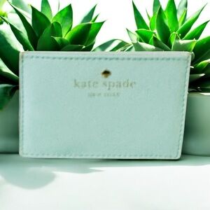 Kate Spade Aqua Blue Cardholder Wallet